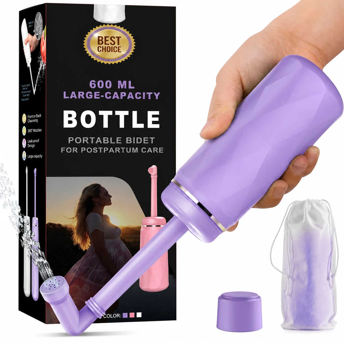 Mroace Portable Handheld Bidet Sprayer Bottle