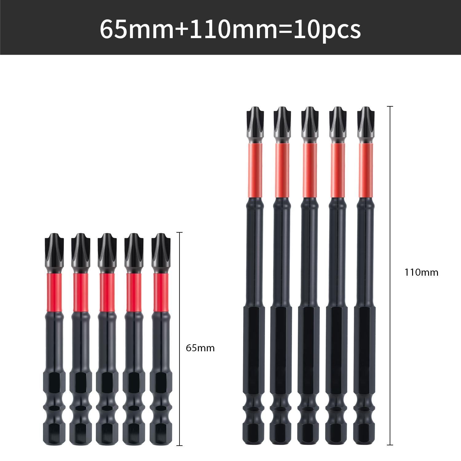 Mroace FPH2 Impact Screwdriver Bit Set for Electricians(10 pcs)