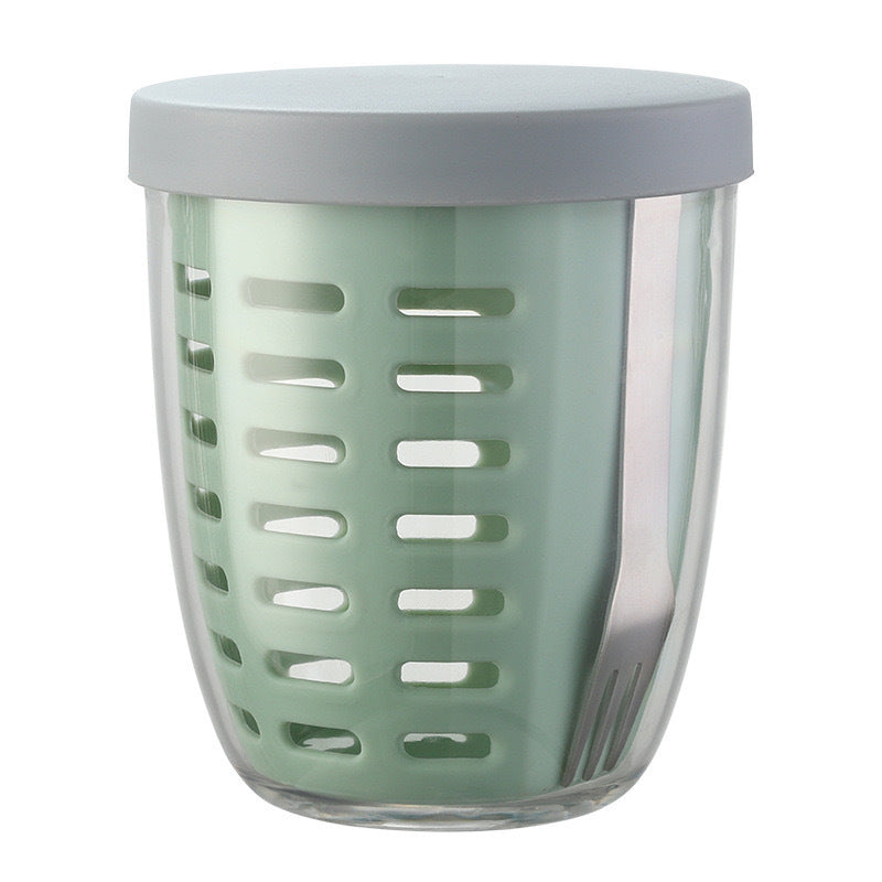 Mroace Leakproof Stackable Salad & Fruit Container