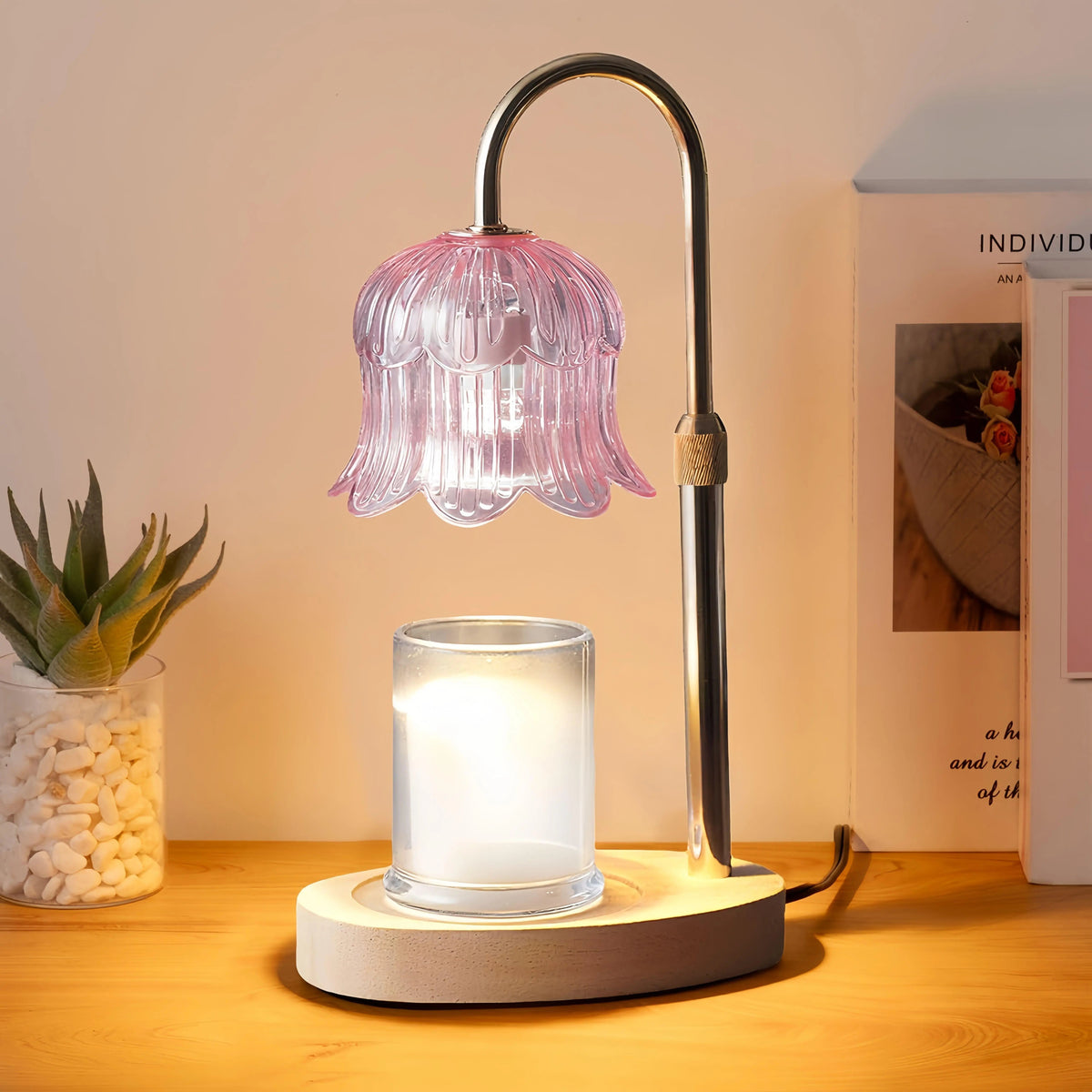 Mroace Adjustable Candle Warmer Lamp With Timer