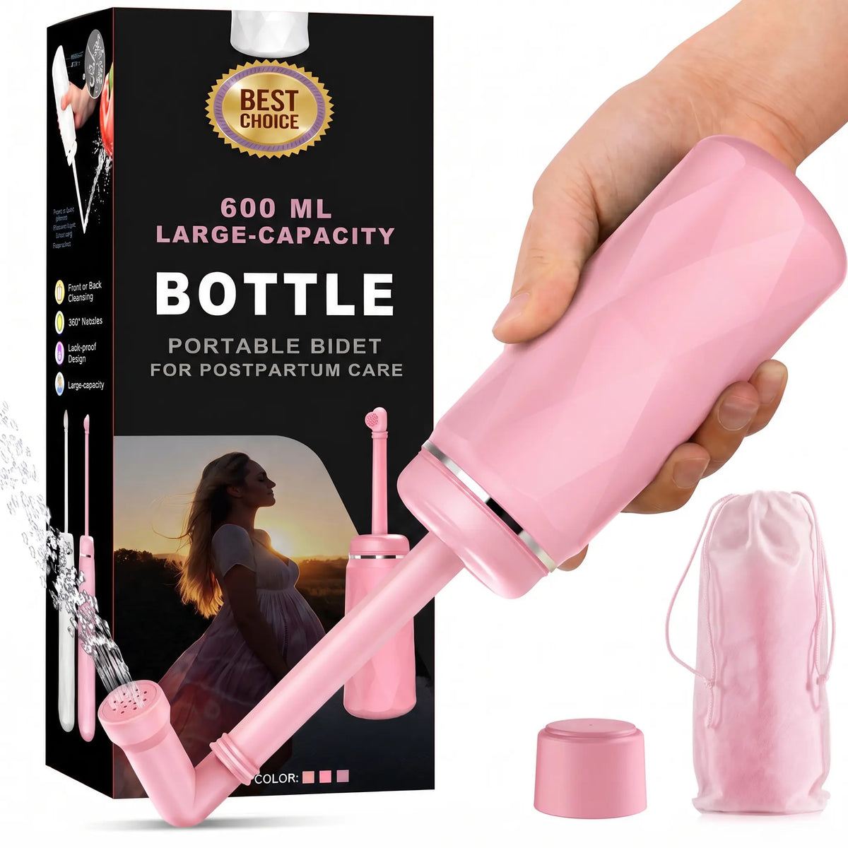 Mroace Portable Handheld Bidet Sprayer Bottle