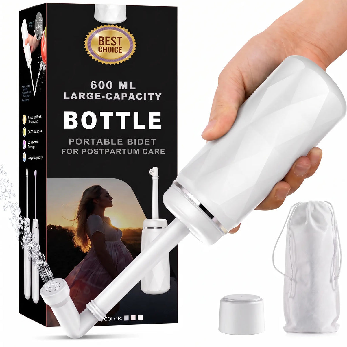 Mroace Portable Handheld Bidet Sprayer Bottle