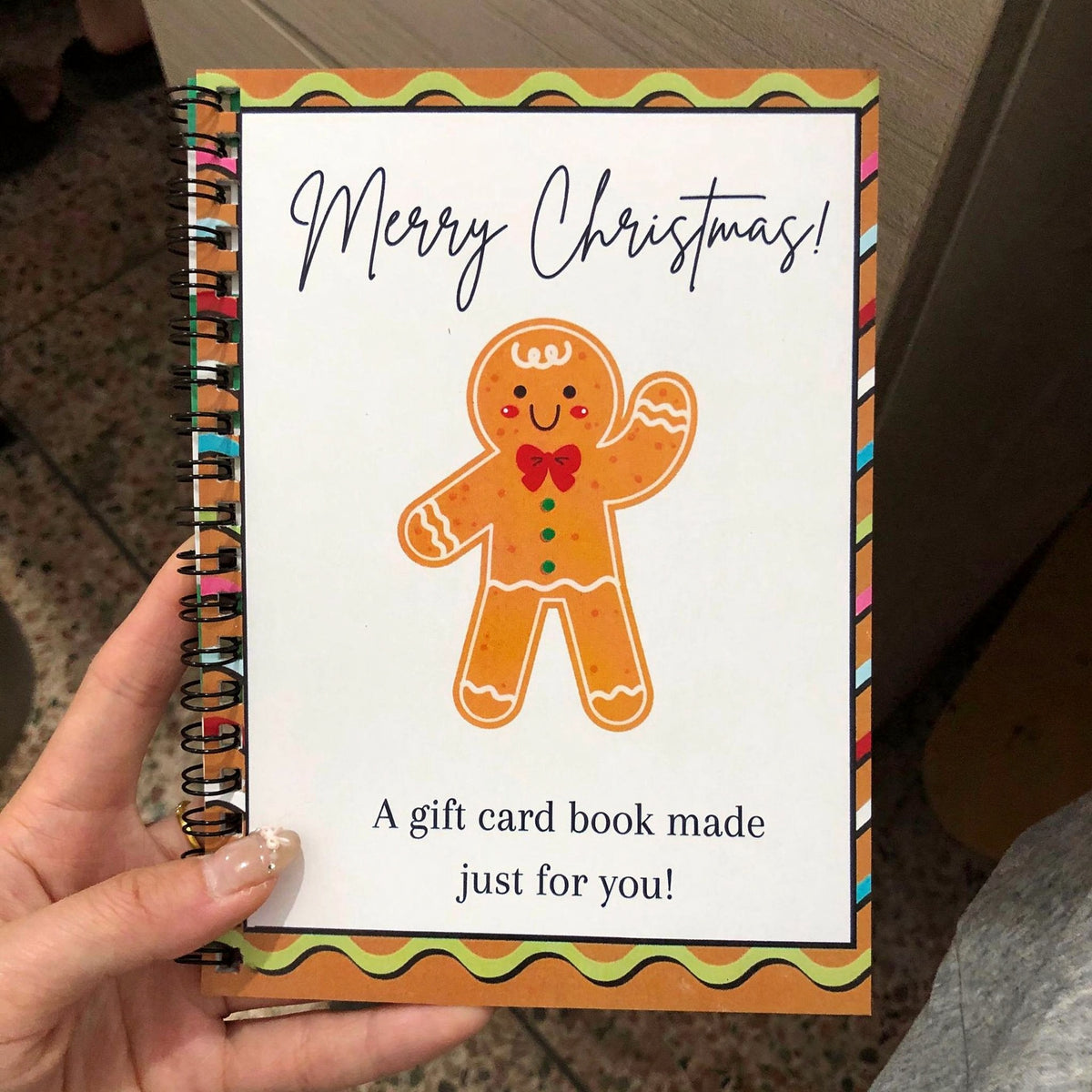 Mroace DIY Spiral Bound Christmas Gift Card Album