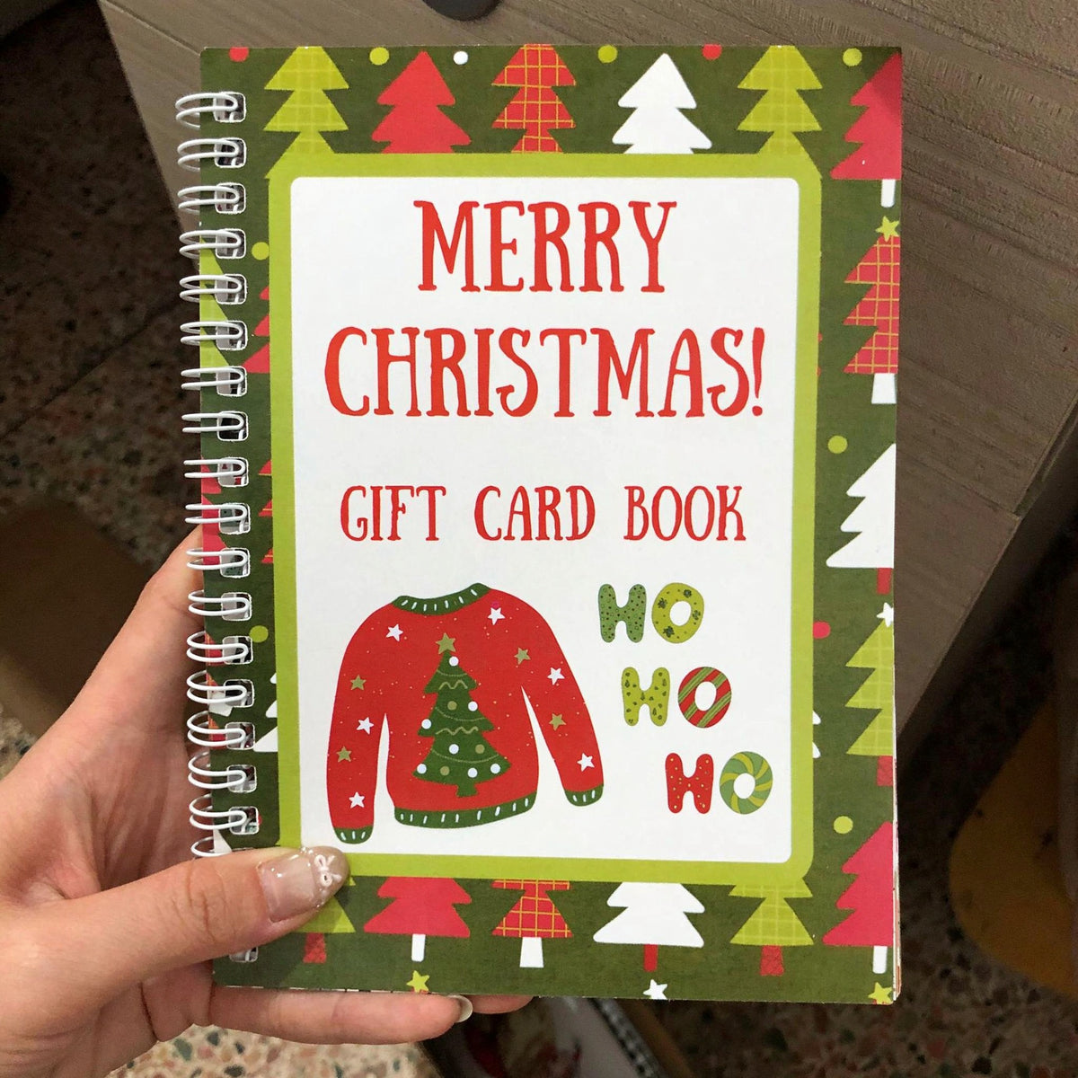 Mroace DIY Spiral Bound Christmas Gift Card Album