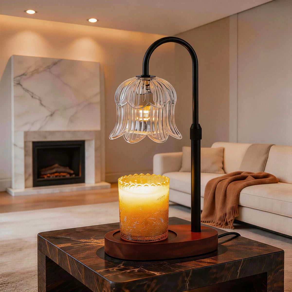 Mroace Adjustable Candle Warmer Lamp With Timer