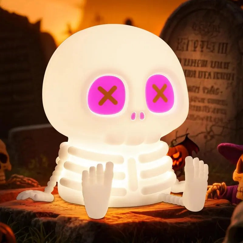 Mroace Touch Control Silicone Skull Night Light