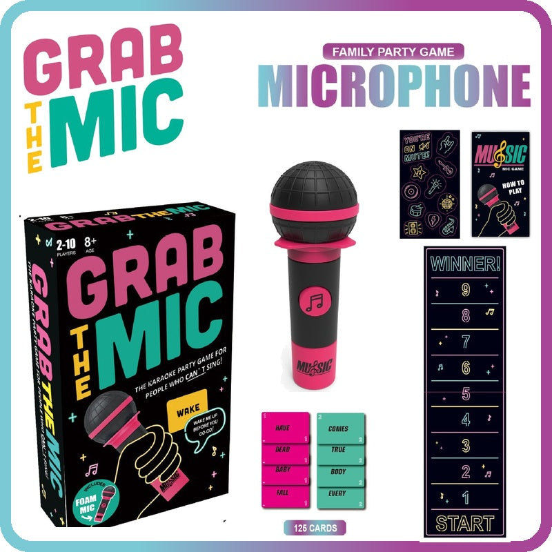 Mroace Karaoke Style Party Game With Foam Microphone