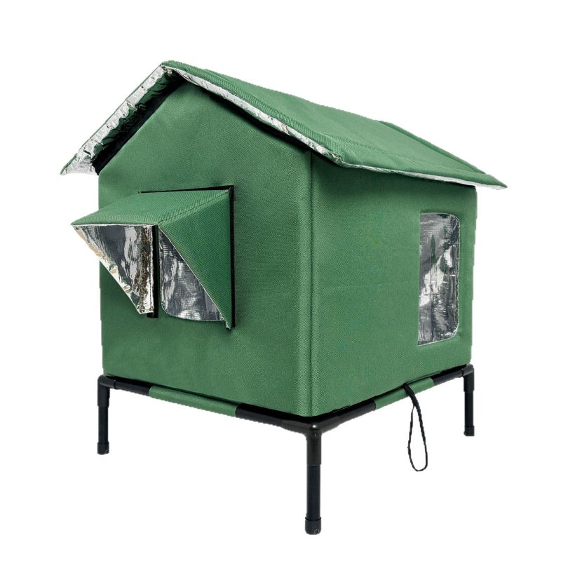 Mroace Waterproof Foldable Elevated Outdoor Cat House