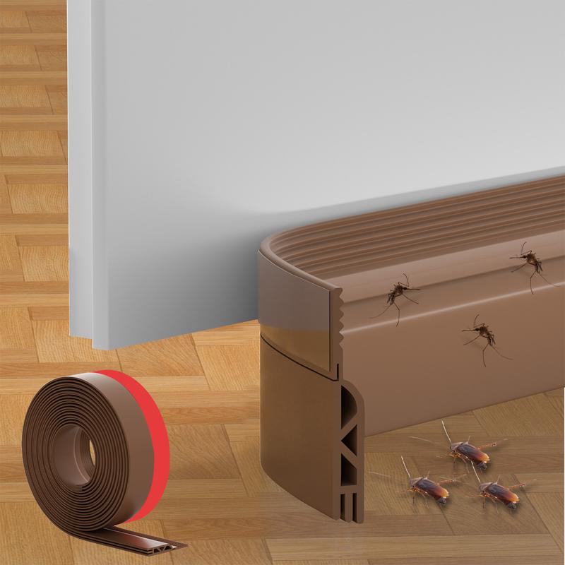 Mroace Adhesive Silicone Door Seal Strip