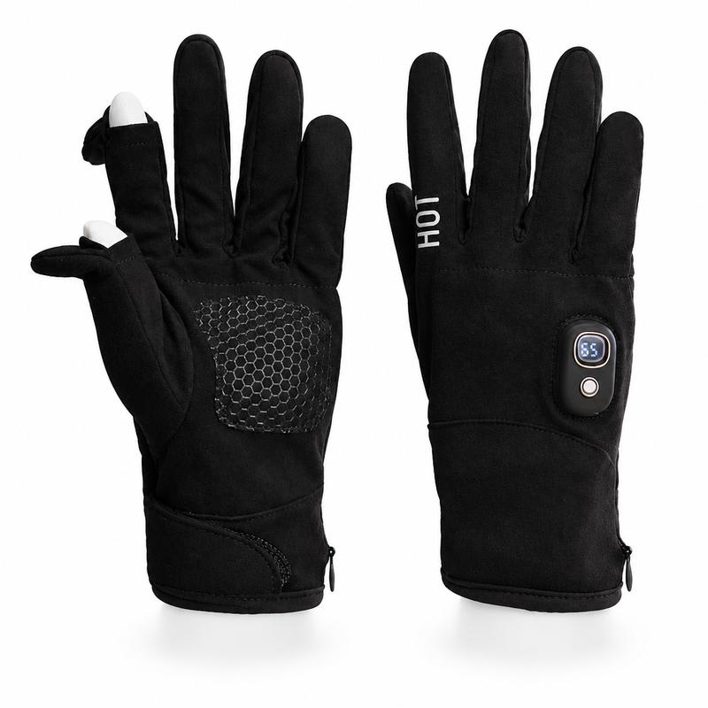 Mroace Rechargeable Heated Touchscreen Gloves With Adjustable Temperature