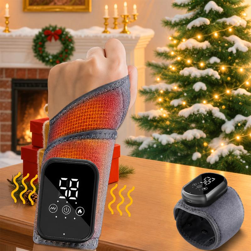 Mroace Rechargeable Heated Vibration Wrist Massager