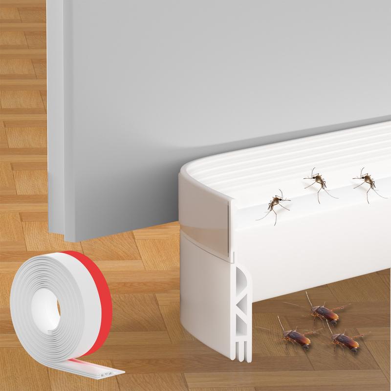 Mroace Adhesive Silicone Door Seal Strip