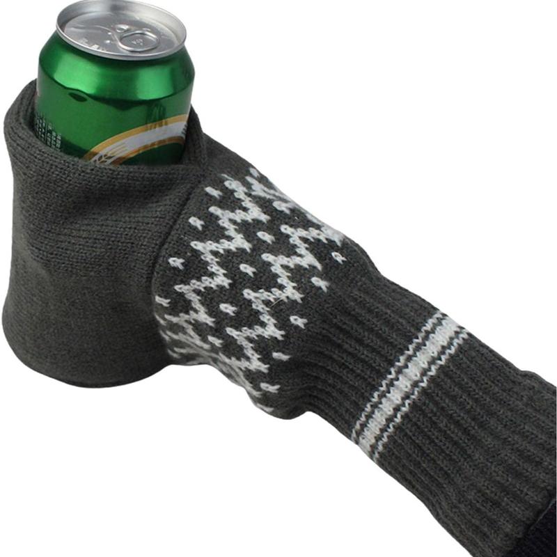 Mroace Insulated Knitted Beer Mitten Gloves
