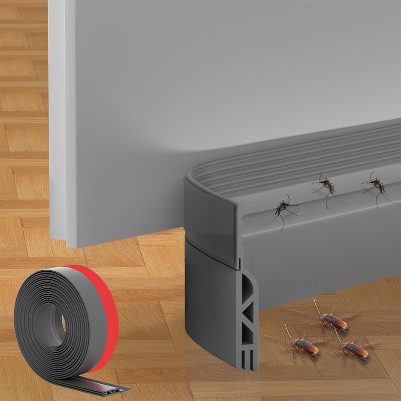 Mroace Adhesive Silicone Door Seal Strip