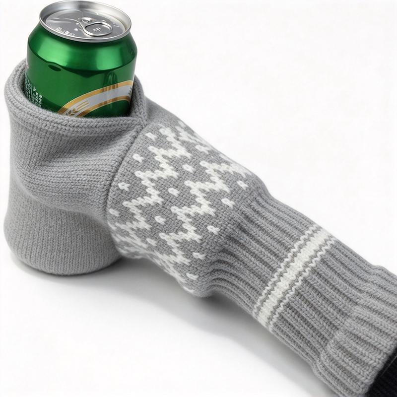 Mroace Insulated Knitted Beer Mitten Gloves