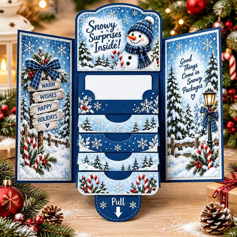 Mroace Waterfall Christmas Gift Card Booklets