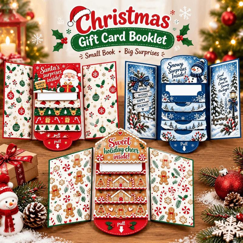 Mroace Waterfall Christmas Gift Card Booklets