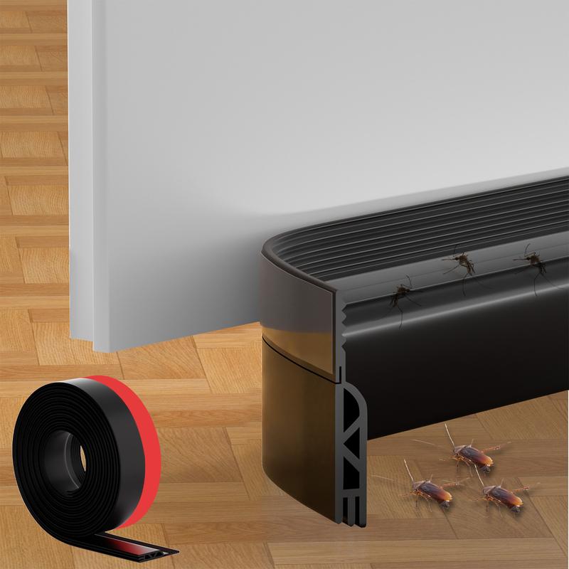 Mroace Adhesive Silicone Door Seal Strip