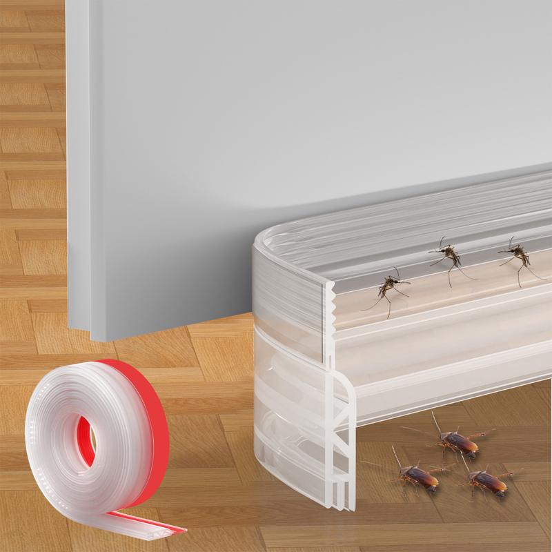 Mroace Adhesive Silicone Door Seal Strip