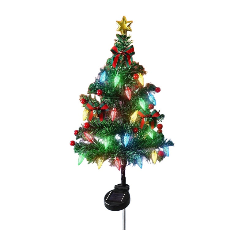 Mroace Solar LED Christmas Tree Pathway Lights Set