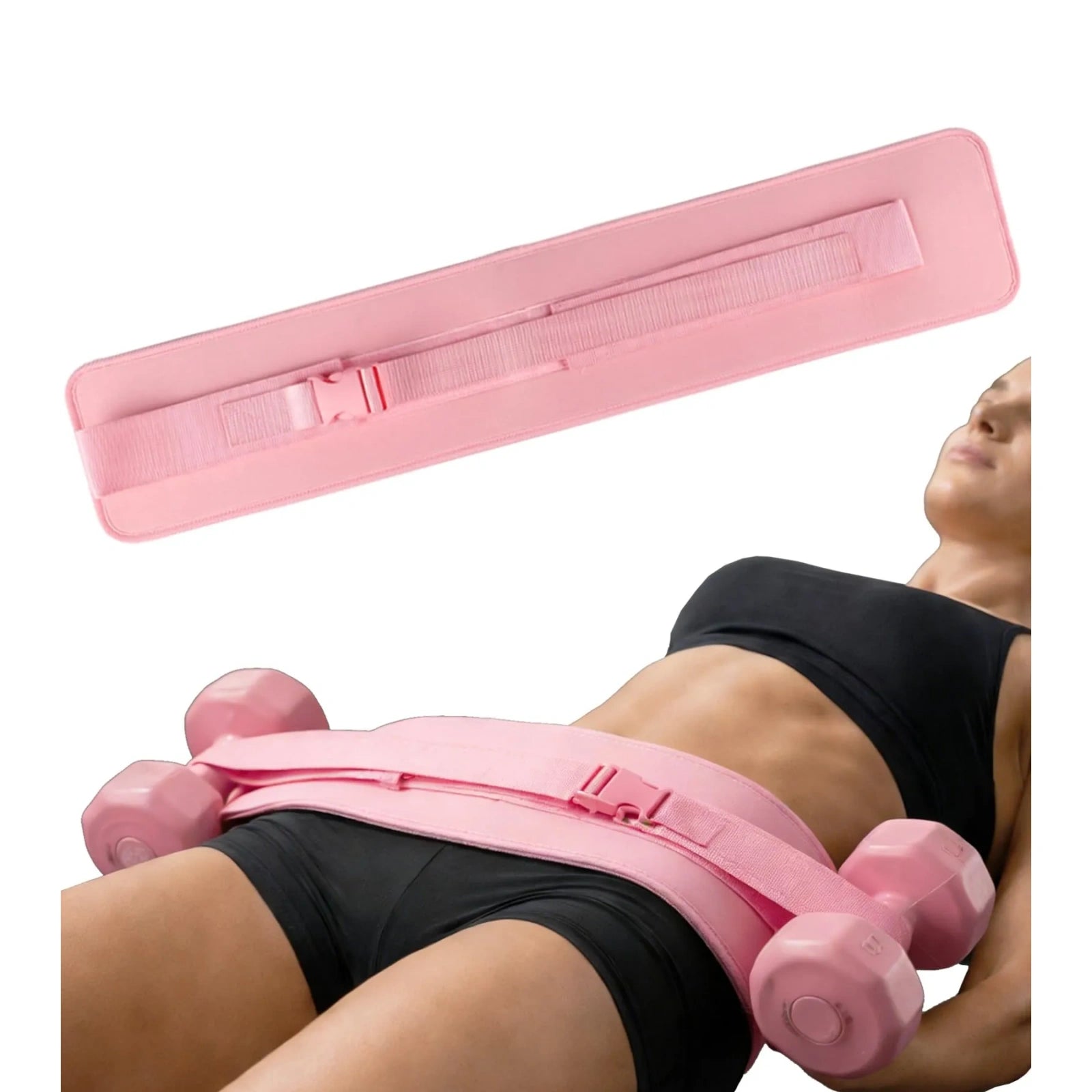 Mroace Adjustable Slip Resistant Padded Hip Thrust Belt