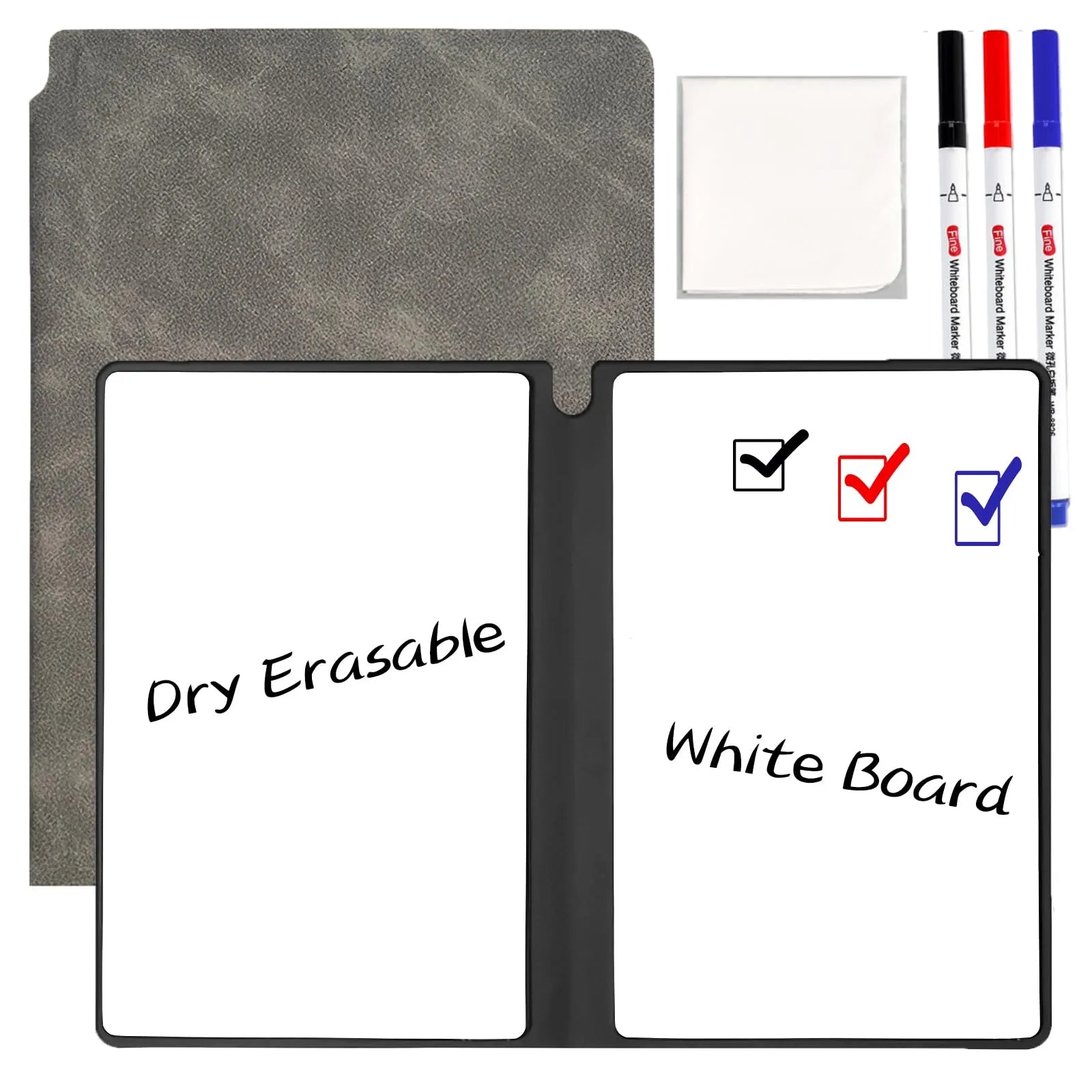 Mroace Reusable Dry Erase Whiteboard Notebook
