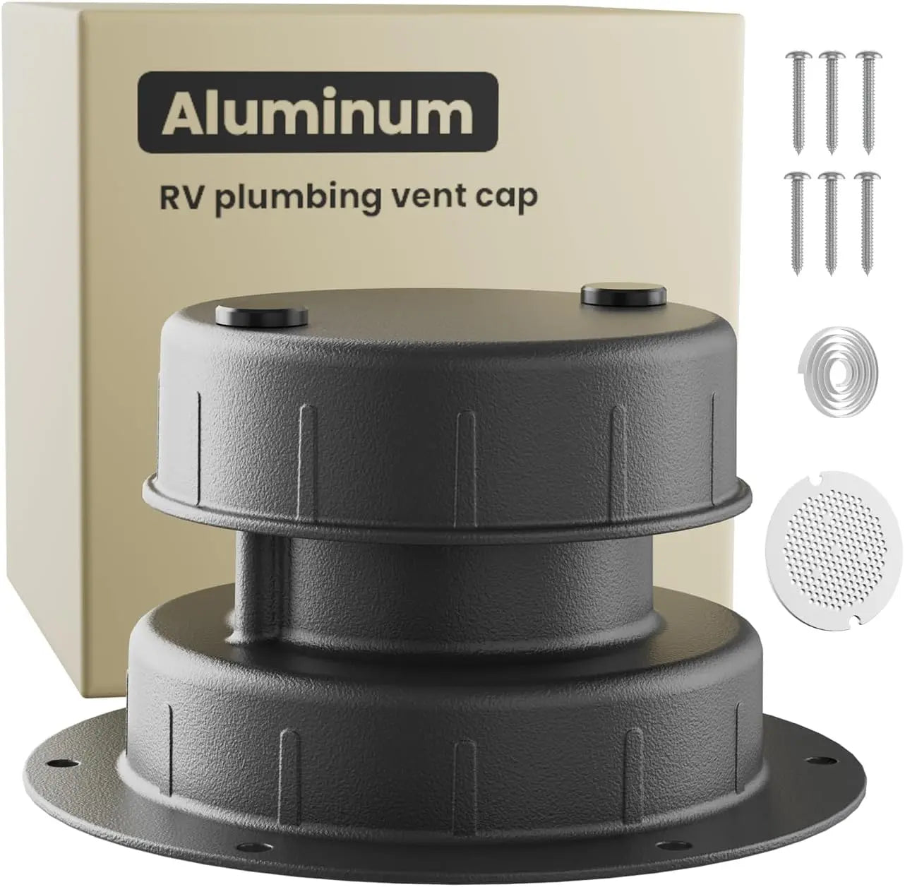 Mroace Aluminum RV Plumbing Roof Vent Cap Kit
