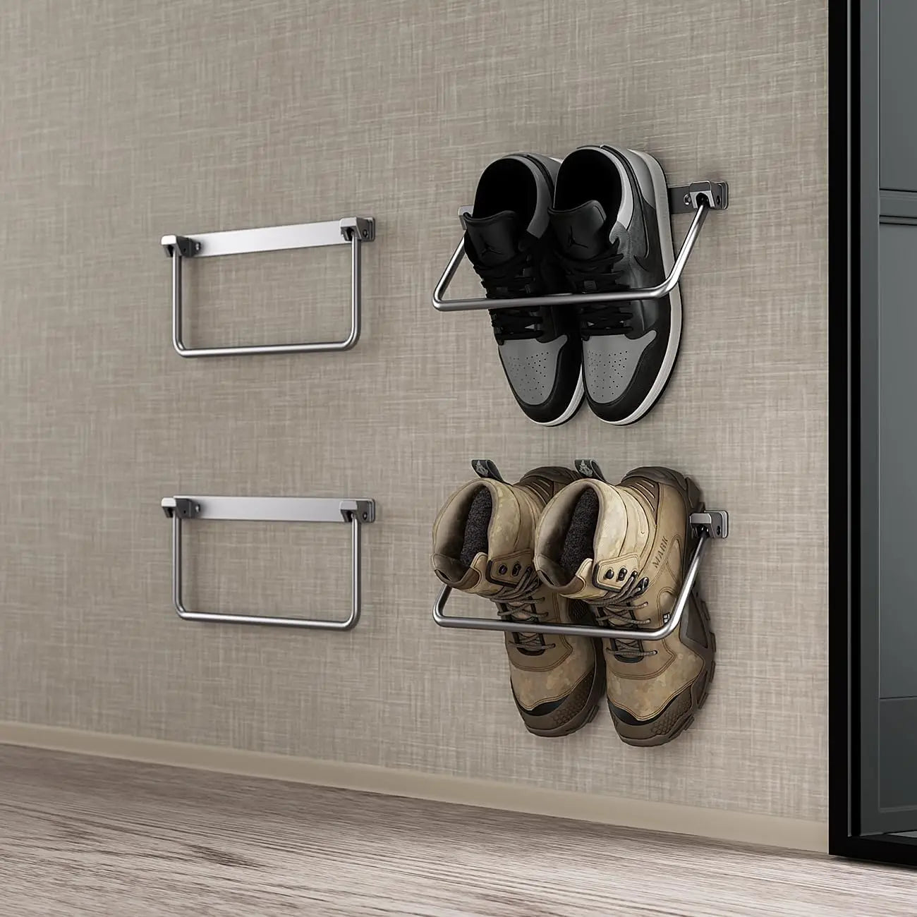Mroace Foldable Aluminum RV Shoe Rack