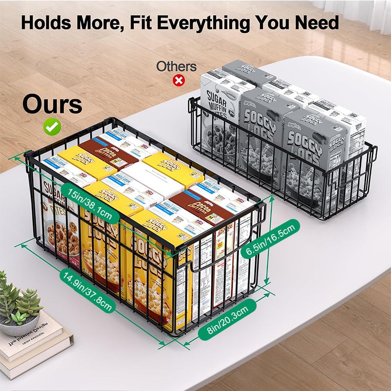 Mroace Stackable Foldable Freezer Organizer Bins