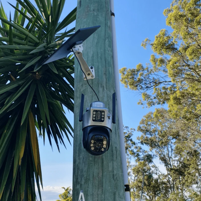Mroace Solar Powered AI Security Camera