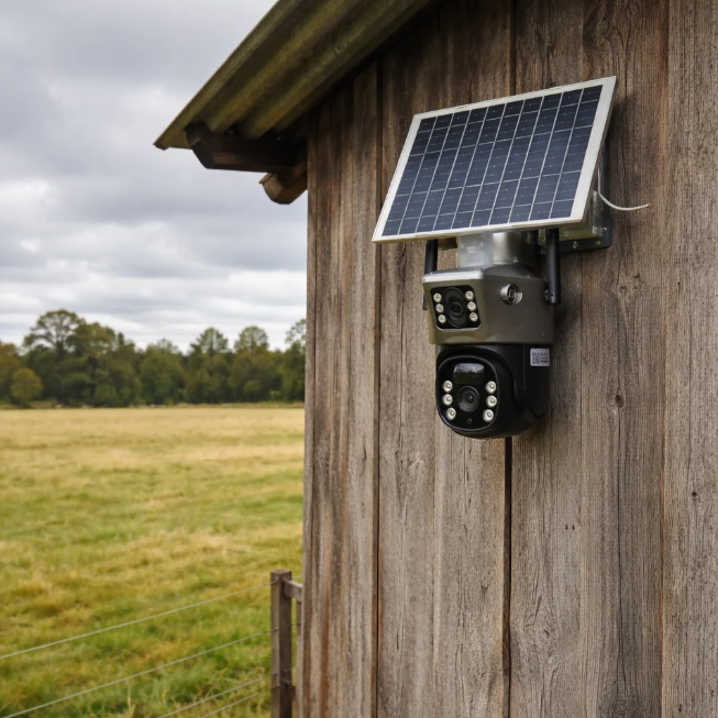 Mroace Solar Powered AI Security Camera