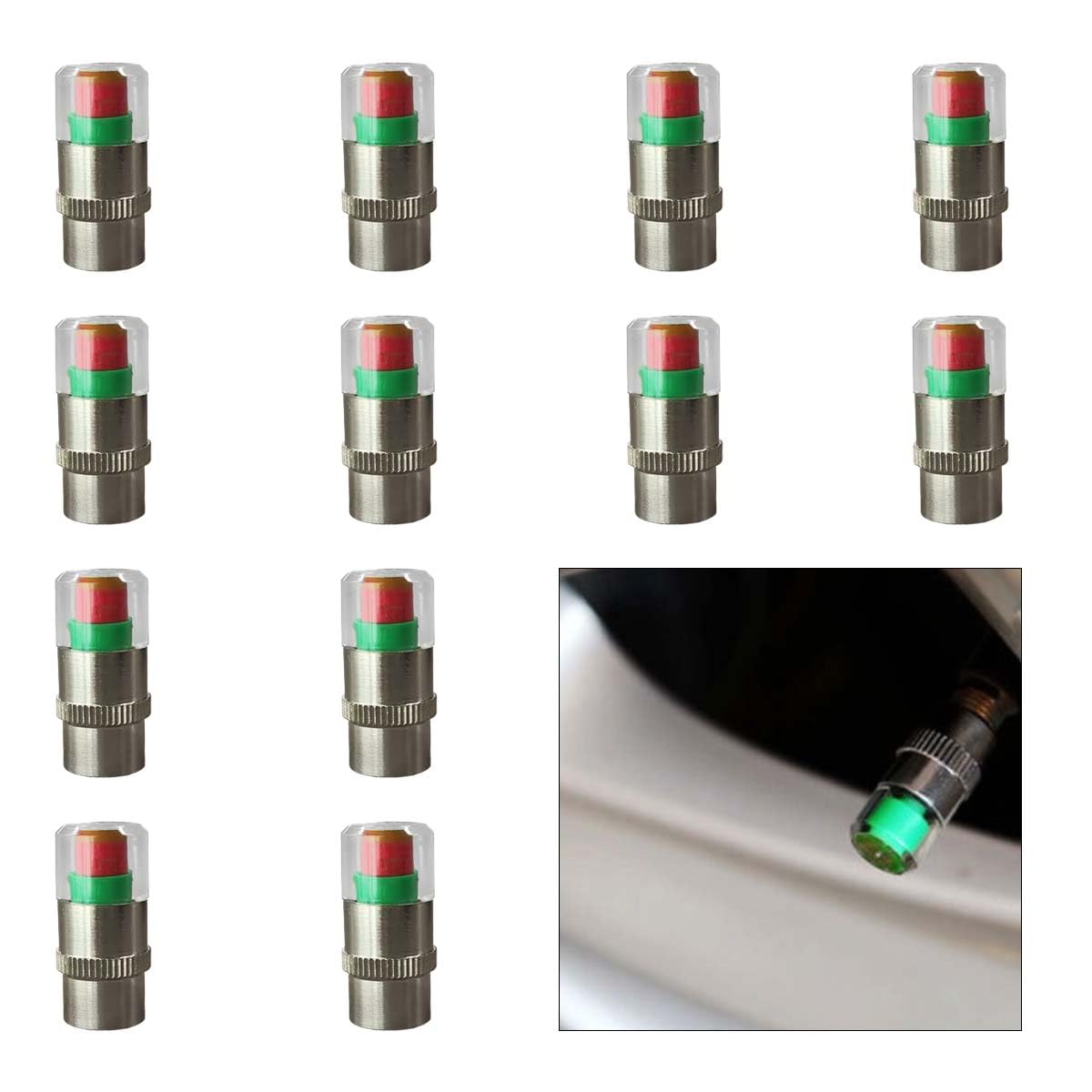 Mroace Tire Pressure Monitor Valve Stem Caps