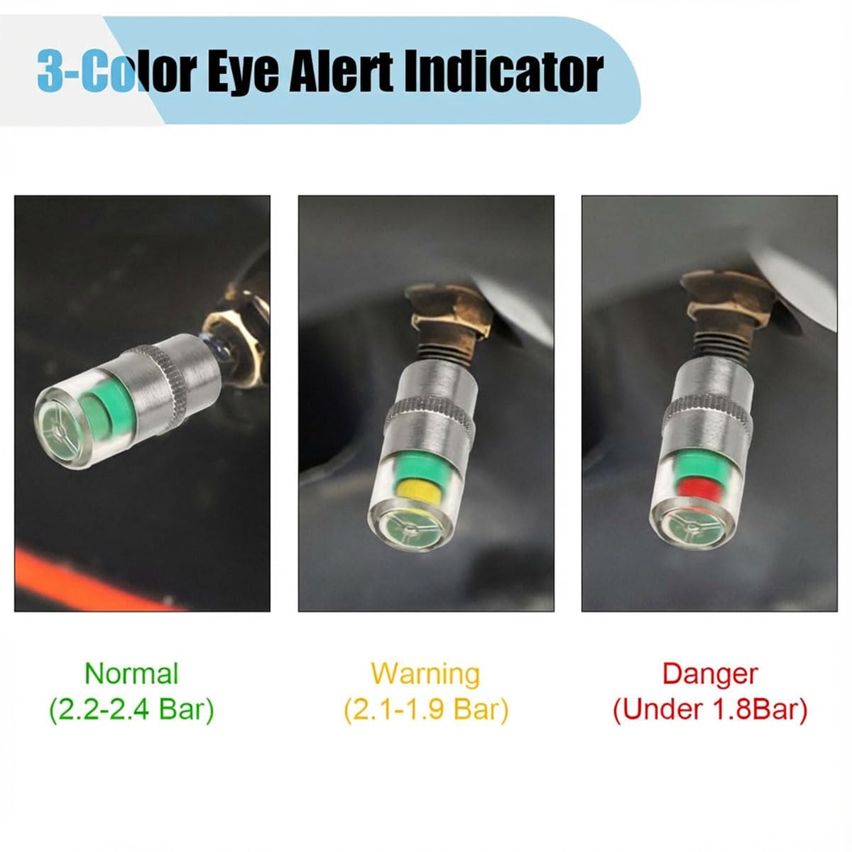 Mroace Tire Pressure Monitor Valve Stem Caps