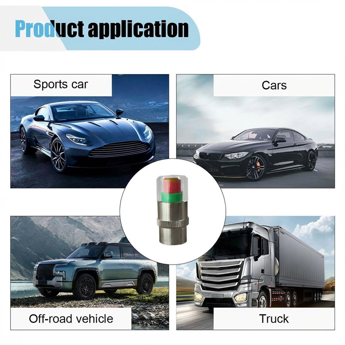 Mroace Tire Pressure Monitor Valve Stem Caps