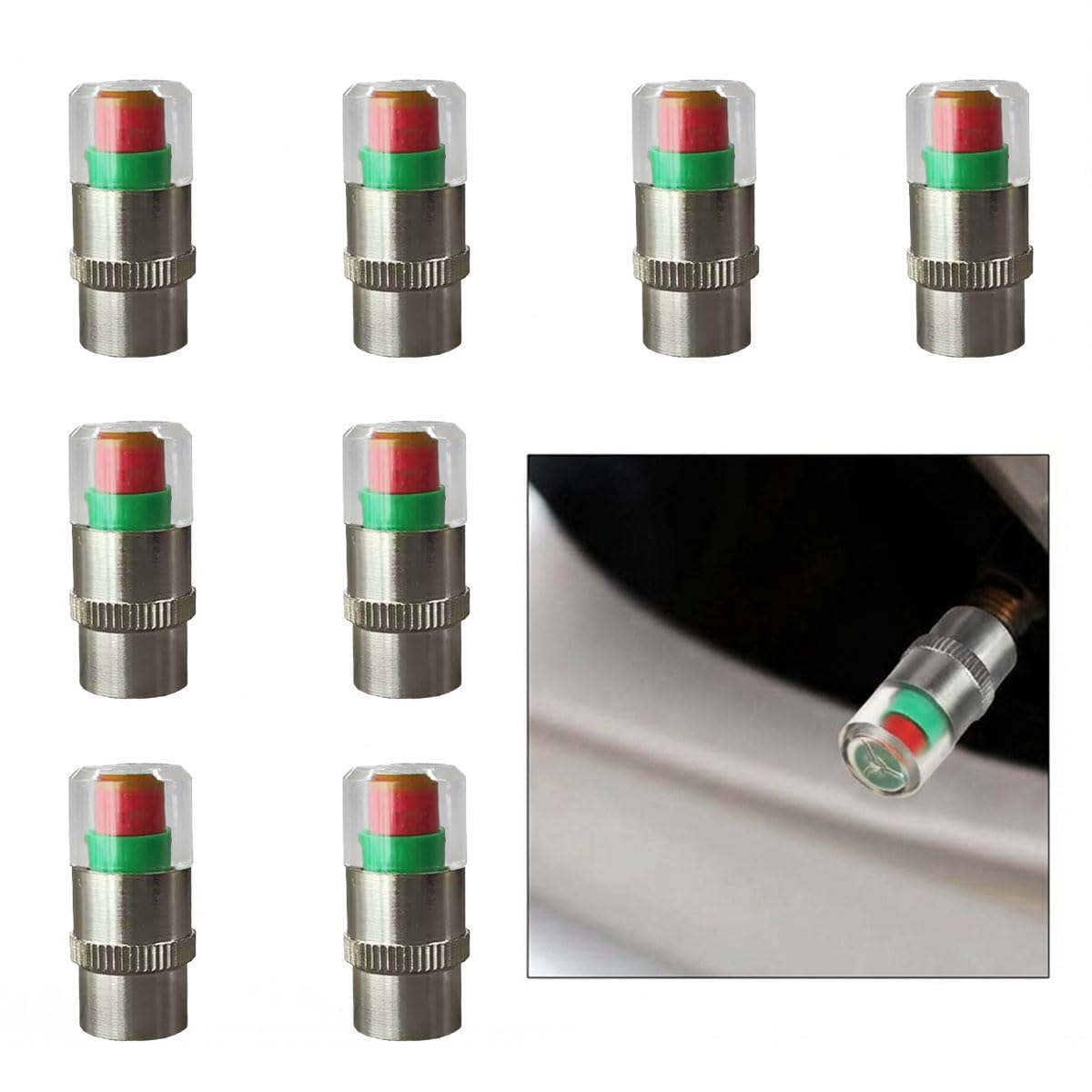Mroace Tire Pressure Monitor Valve Stem Caps
