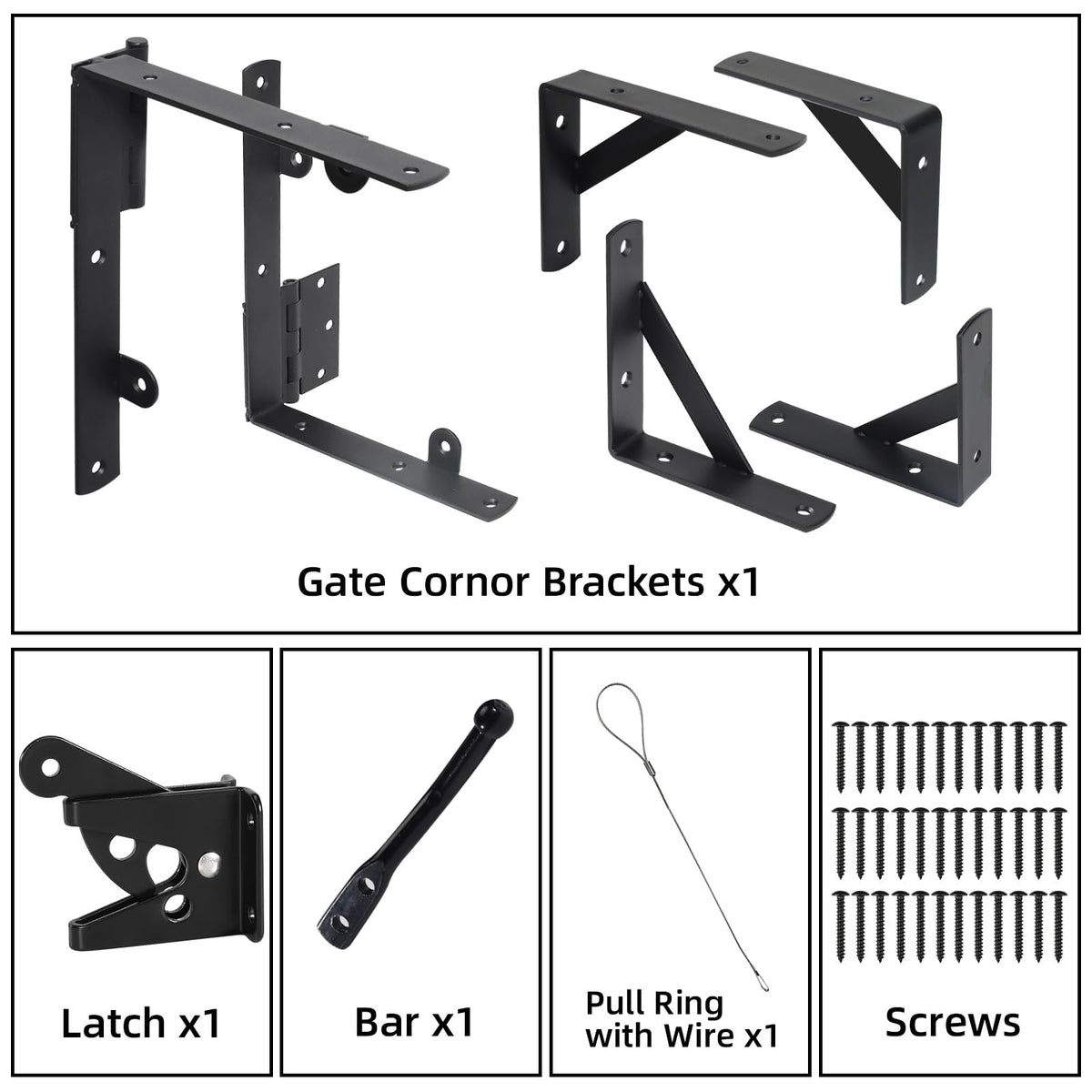 Mroace Heavy Duty Anti Sag Gate Brace Kit