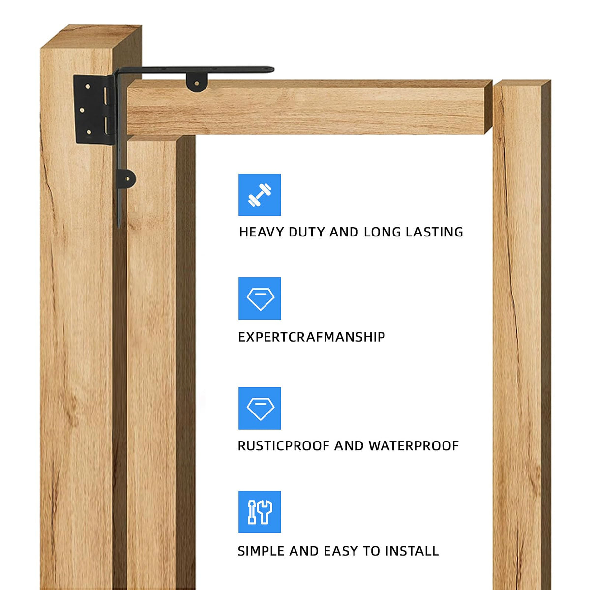 Mroace Heavy Duty Anti Sag Gate Brace Kit