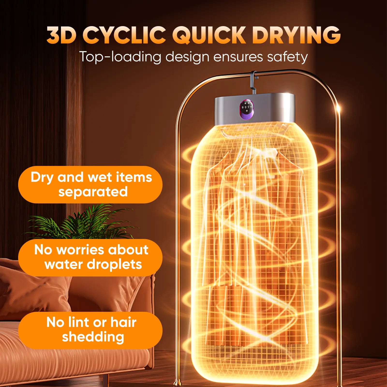 Mroace Portable Mini Electric Clothes Dryer