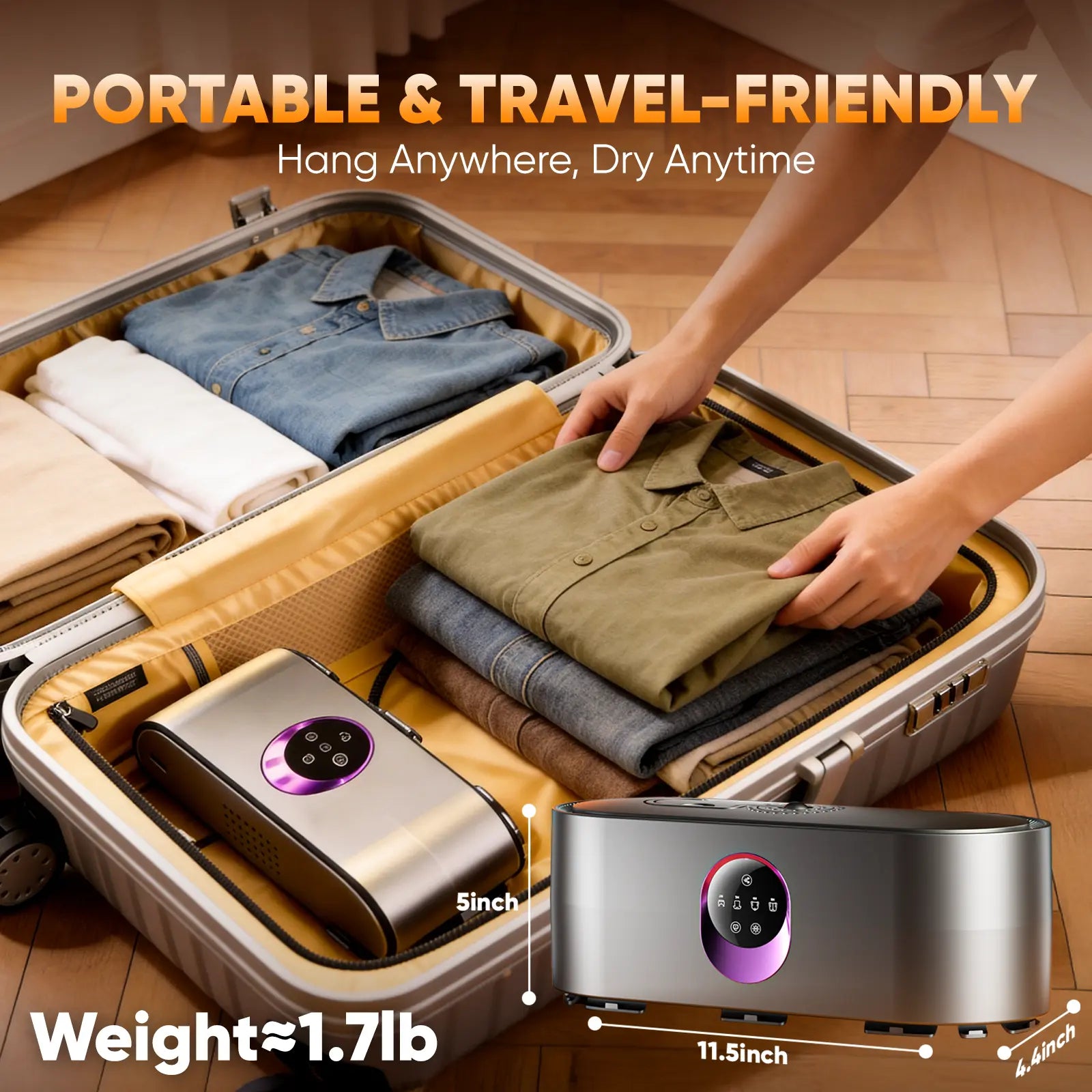 Mroace Portable Mini Electric Clothes Dryer