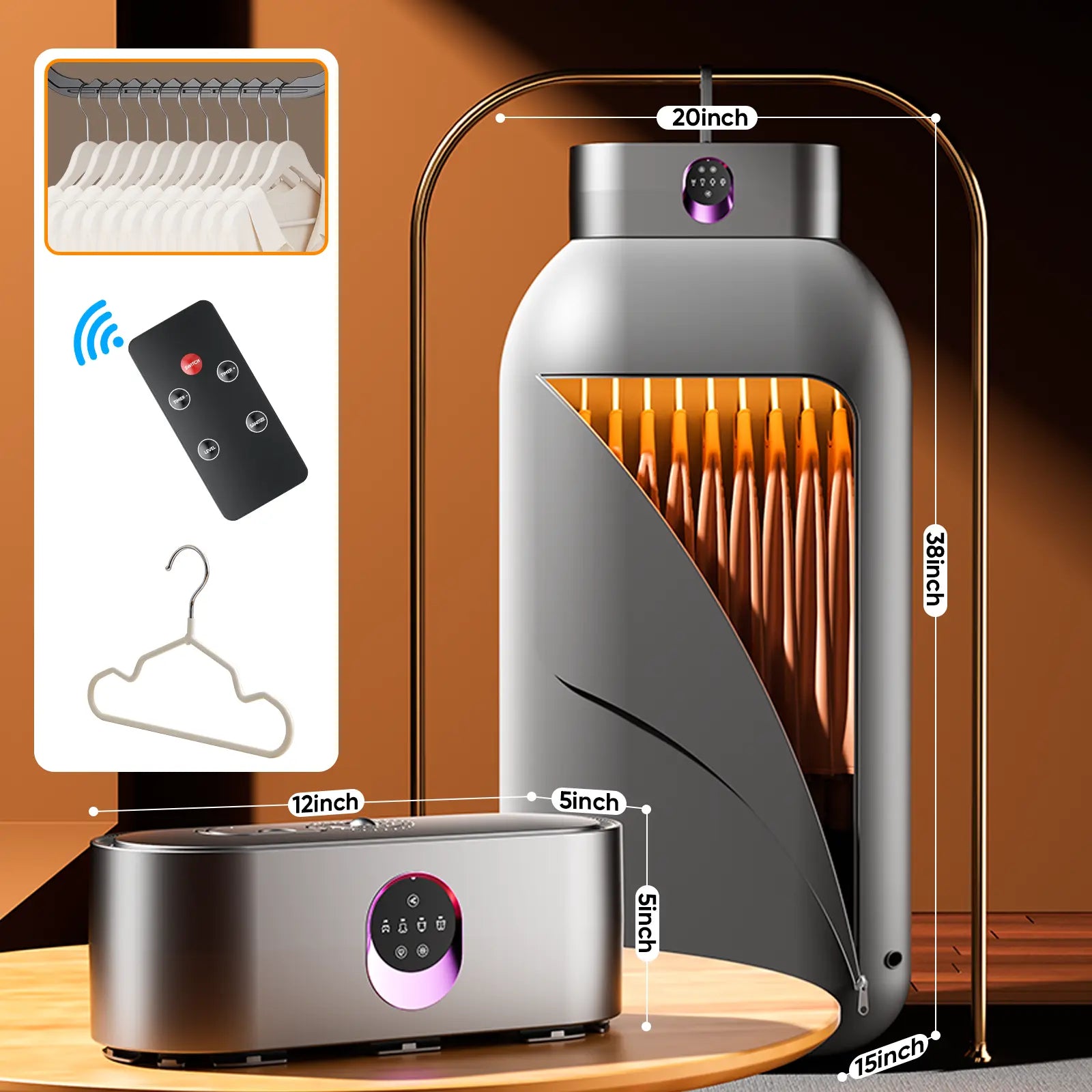 Mroace Portable Mini Electric Clothes Dryer