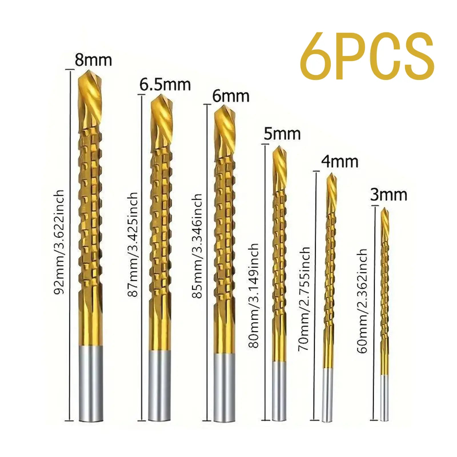 Mroace Titanium Coated High-Speed Steel Drill Bit Set