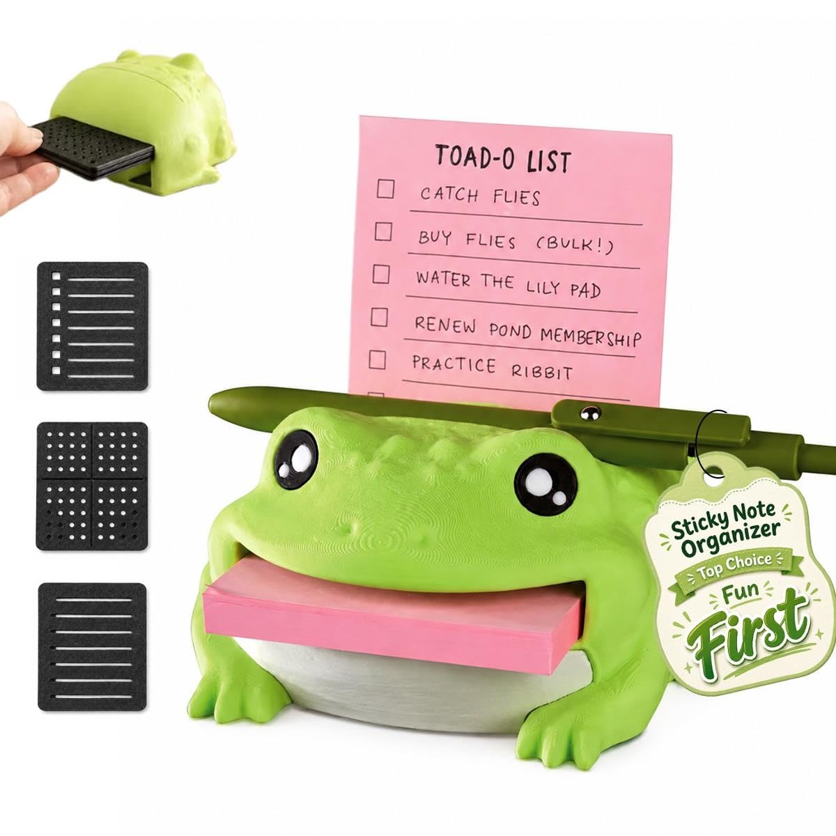 Mroace Toad Sticky Note Holder With Templates