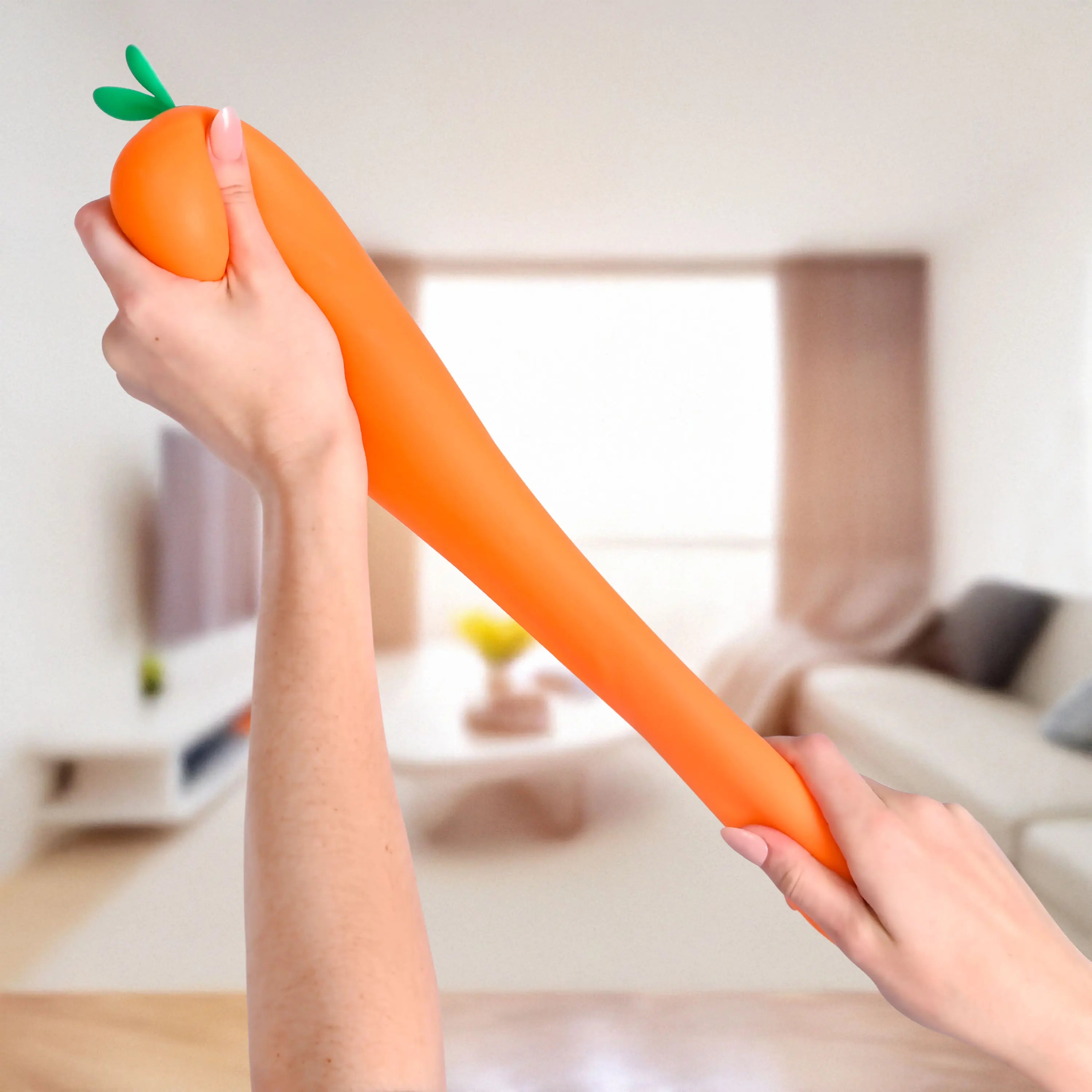 Mroace 11.5-Inch Squishy Carrot Stress Relief Toy