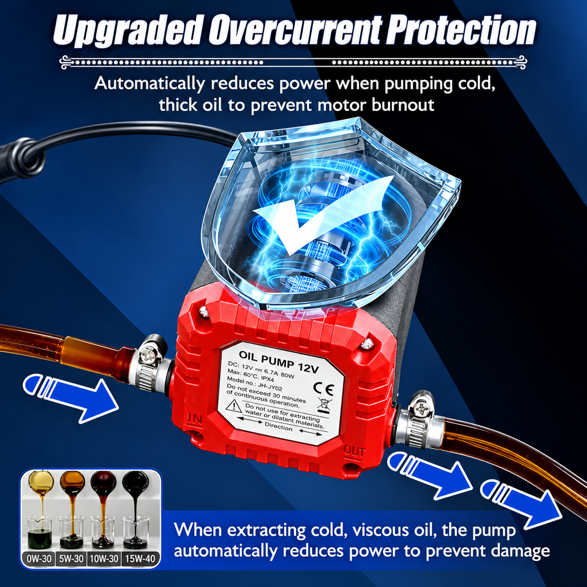 Mroace Electric Oil Extractor And Transfer Pump