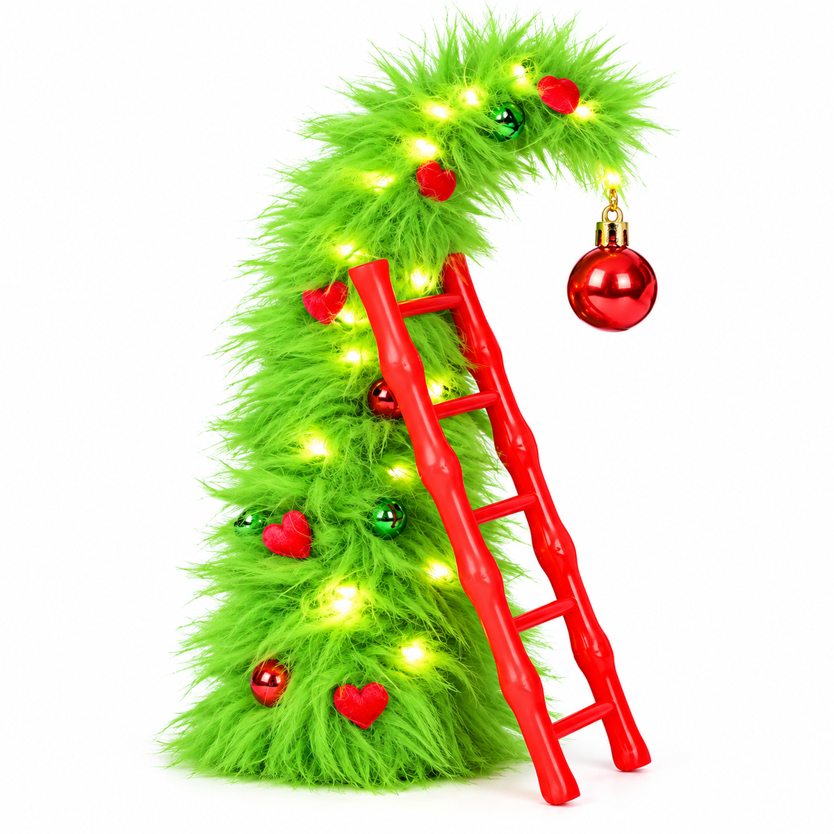 Mroace Bendable Artificial Christmas Tree With Plush Elf Charm