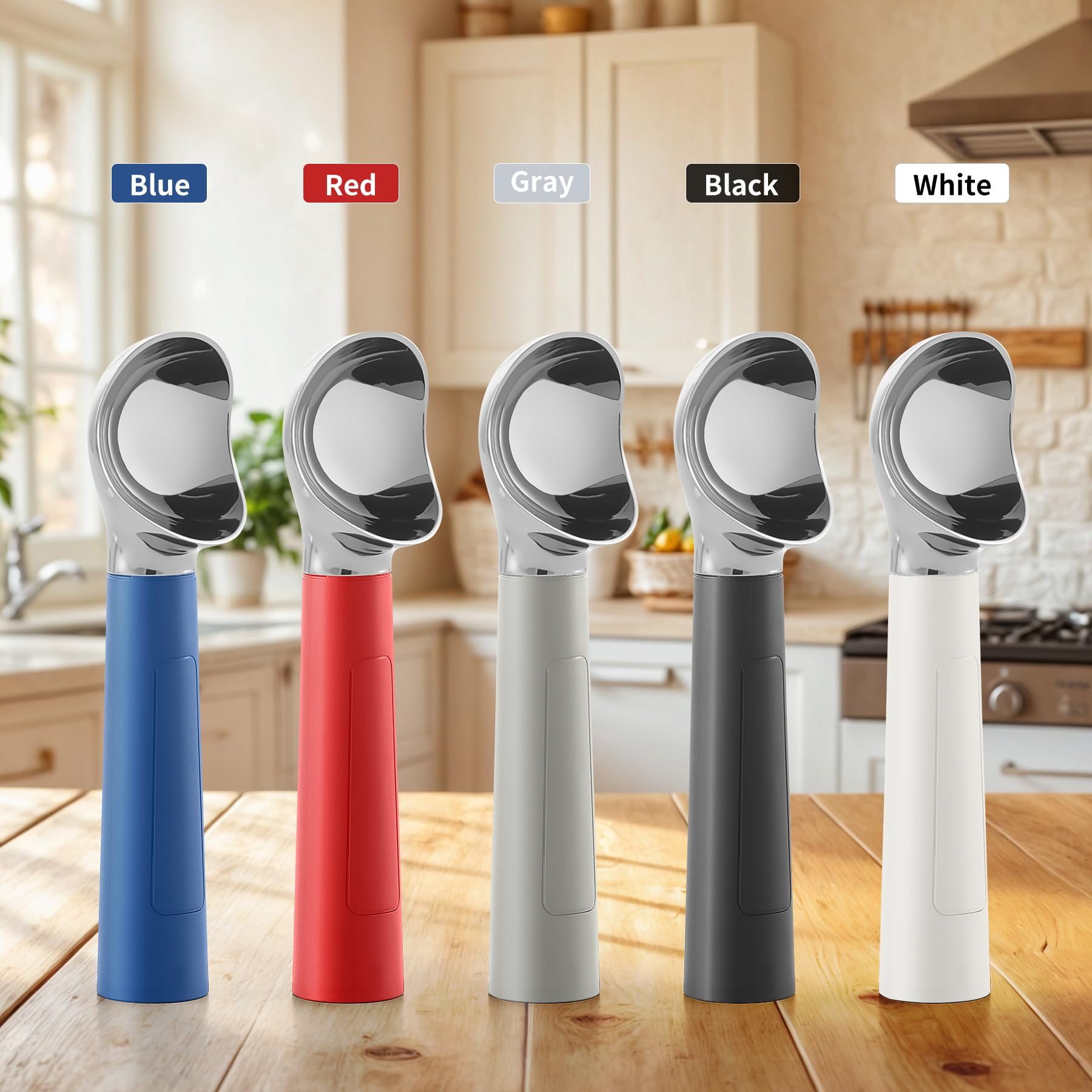 Mroace Rechargeable Heated LED Ice Cream Scoop