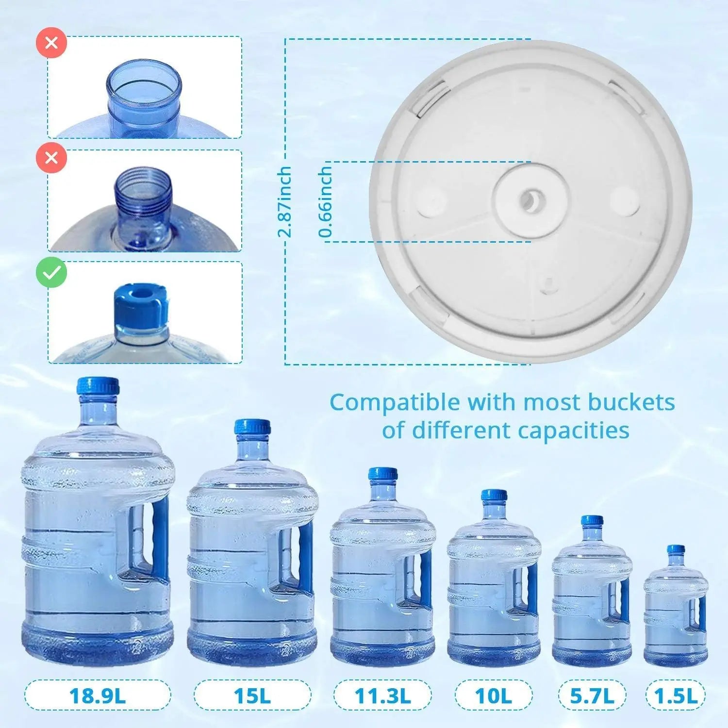 Mroace Rechargeable Wireless Water Bottle Dispenser