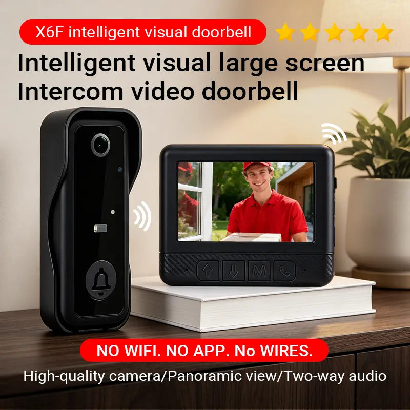 Mroace Wireless Video Doorbell Camera with Screen