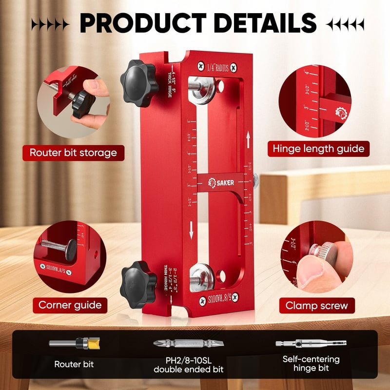 Mroace Door Hinge Installation Jig Tool