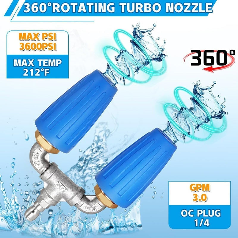 Mroace Dual/Triple/Quad Turbo Nozzle Pressure Washer